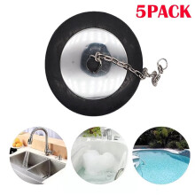 Kitchen Sink and Bathtub Stopper Rubber Drain Plug with
