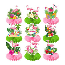 Luau Honeycomb Centerpieces 9 pcs
