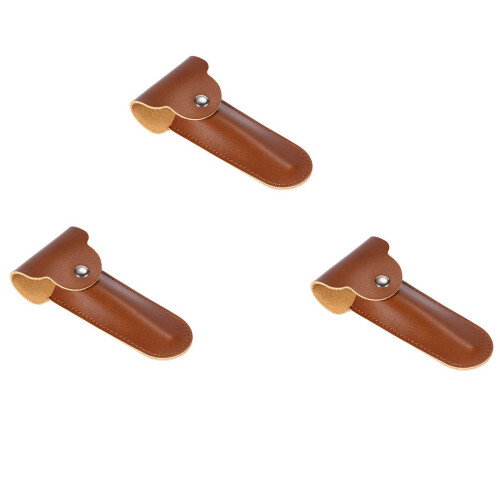 Razor Travel Case PU Leather Double Edge 3-Pack