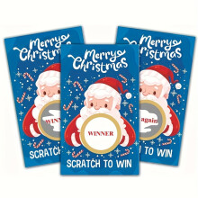 Cártaí Cluiche Scratch Off Nollag do Dhaoine Fásta 50 píosa
