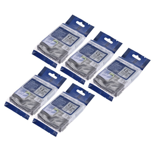 Walmeck label tape 12mm  8m white 5 pcs 2