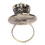 3X 1x Retro Metall Ring Fingerring Ringe Schwarz Kaffeetasse Einstellbar 2