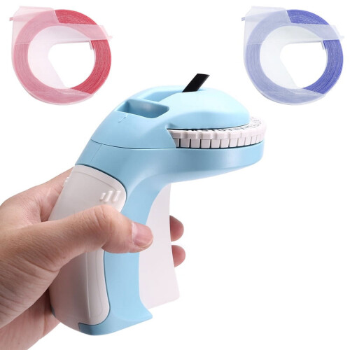 Portable 3D embossing label printer blue 12965