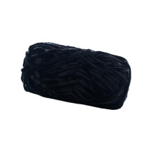 Black chunky wool yarn for hand knitting and crocheting