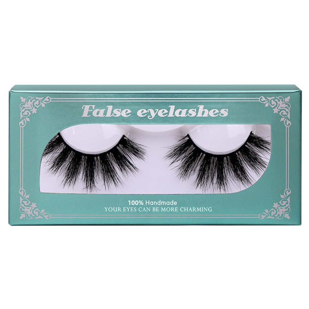 False Eyelashes Natural 3D Wispy Curly Pair