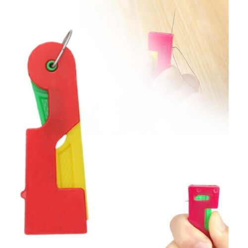 Innovire automatic needle threader for hand sewing plastic