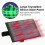 Walmeck solar pendant lamp dual head waterproof 6