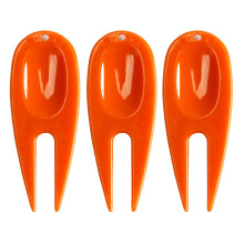 Golf divot reparatieset van roestvrij plastic, 3 stuks