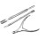 Cuticle Pusher Scraper Spatula Set 3 pcs Stainless Steel 1