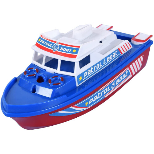 Warship Toy Boat for Bath and Pool Red