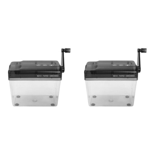 Mini Hand Shredder A6 Manual Paper Shredder 2 pcs