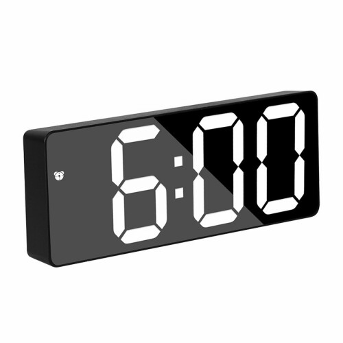Ionze LED Alarm Clock Battery or Plug-in Black