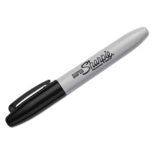 Super Permanent Markers Fine Point Black 2 pcs