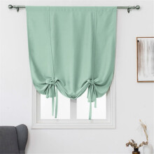 HANXIULIN Adjustable Roman Curtain Purple Darkening 1 Panel