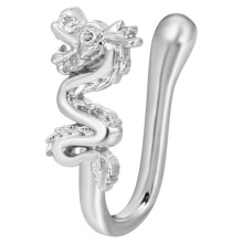 Nose Cuff Non-Piercing U-Shaped Rhinestone Fishtail Hoop