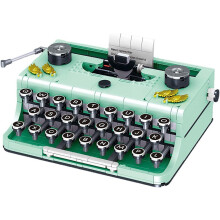 Retro Typewriter Model Kit 820PCS Craft Box Design