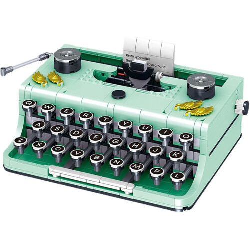 Retro Typewriter Model Kit 820PCS Craft Box Design