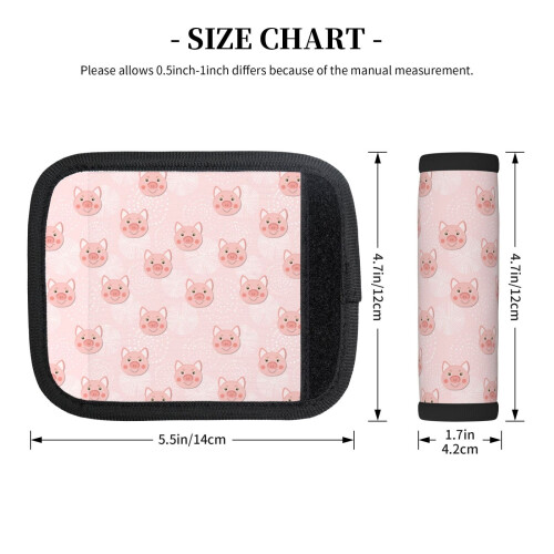 Pig Face Luggage Handle Wraps 2 pcs 1