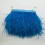 Ostrich feather fringe trim blue 9-15 cm 4