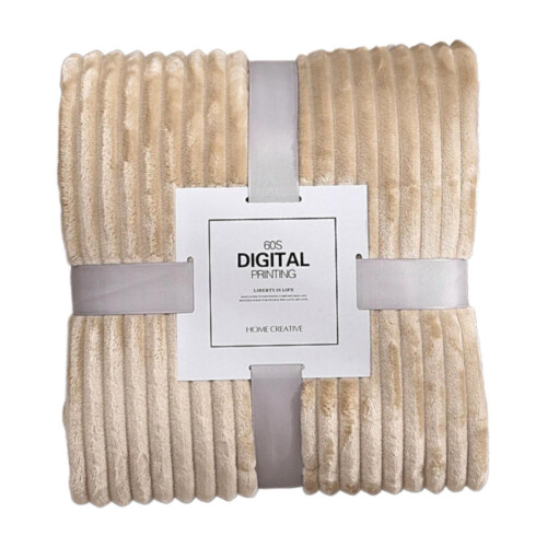 Coral Magic Flannel Blanket Khaki 70x100cm 1
