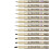 Black Waterproof Ink Markers Set 12 Pieces 1