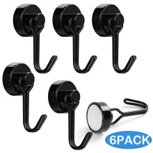 Strong Magnetic Hook Heavy Duty Swivel Hanger Pack of 6 12kg