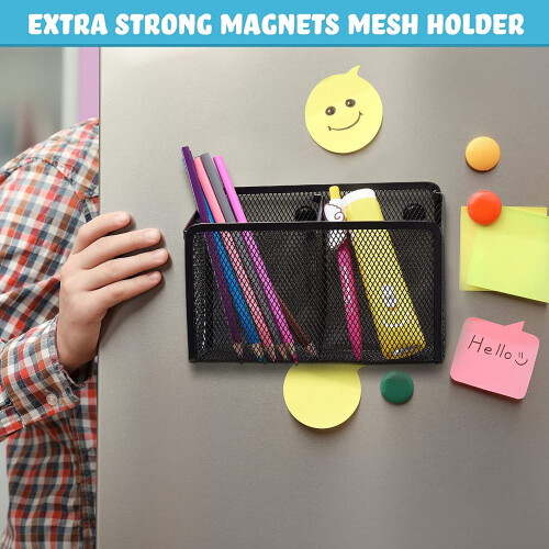 Magnetic Pencil Holder Black 6 Pack 2