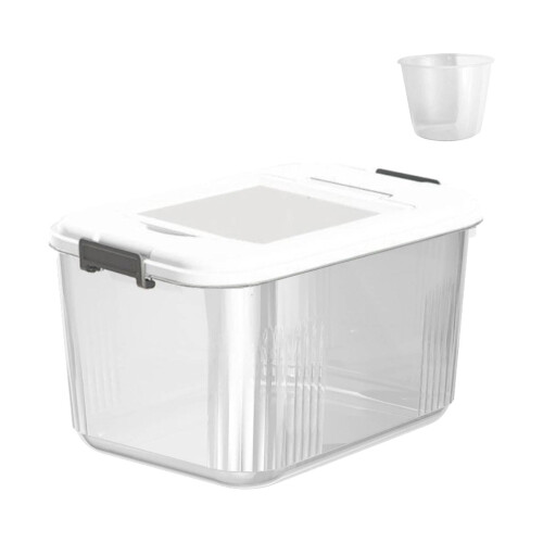 Rice Storage Container White Sealed 17.5 kg 2