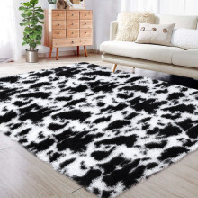 Fluffy Faux Fur Area Rug Non-Shedding Anti-Slip 3' x 5'