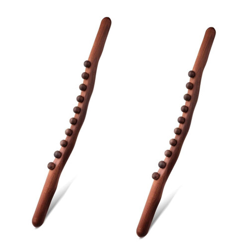 Guasha scraping stick wooden massage tool 2 pcs