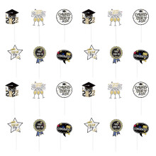 Graduation Cake Decorations 24 Pieces