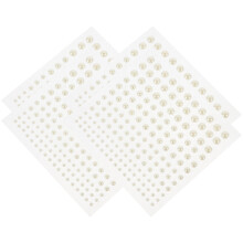 White sticker gems for kids face makeup 4 sheets