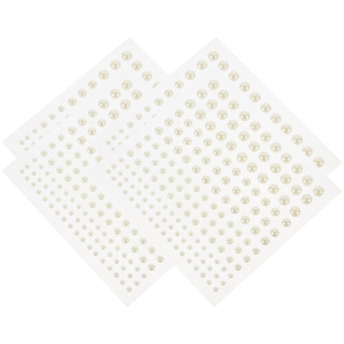 White sticker gems for kids face makeup 4 sheets