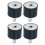 Rubber Vibration Isolator Mount for Air Compressor 4 pcs 1