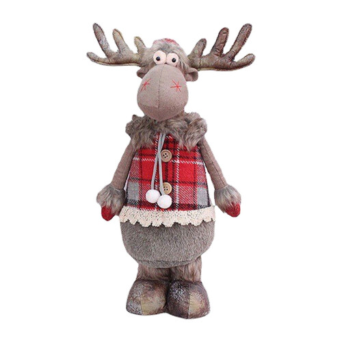 Christmas Deer Elk Desktop Ornament Telescopic Decor