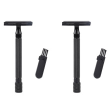 Manual Shaver Holder Black Long Handle 2 Pack