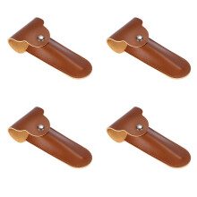 Razor Travel Case PU Leather Double Edge 4-Pack