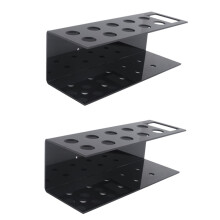 Wall Mounted Acrylic Marker Holder with 10 Slots, Black