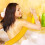 TRIEIY back scrub towel yellow 1 piece 3