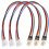 PC case fan splitter cable 4-pin 3 pcs 1