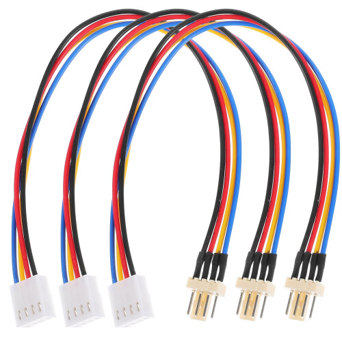 PC case fan splitter cable 4-pin 3 pcs