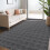 Area Rug Woven Black 5' x 7' 1