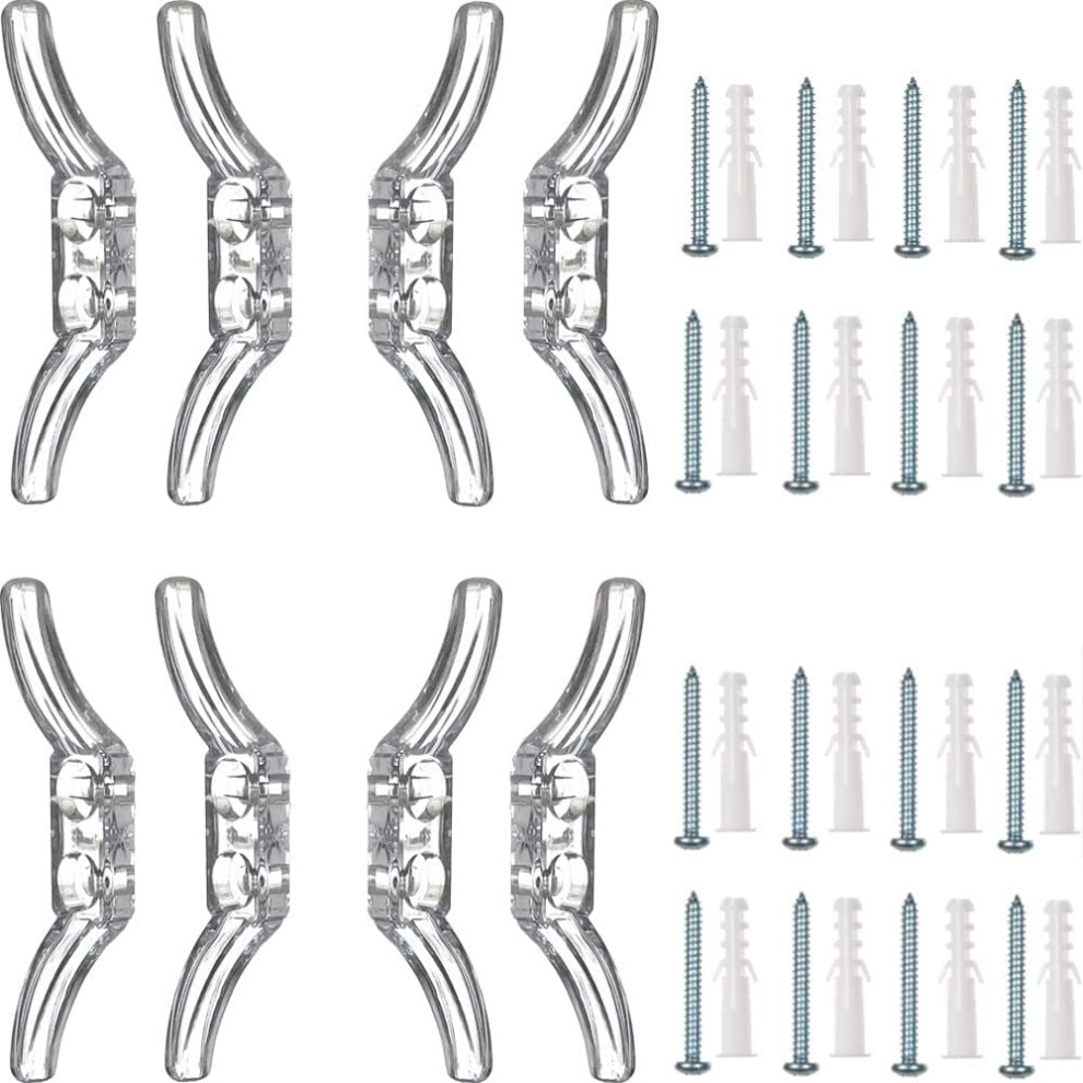 Innovire Clear Cord Cleat For Child Safety 8Pcs With 16Pcs 9314556952425