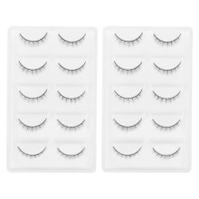 ifundom waterproof fiber false eyelashes 10 pairs