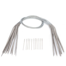 Stainless Steel Round Knitting Needles 120cm