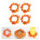 Artificial Maple Leaf Pumpkin Candle Ring Set of 4 3