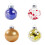 Christmas Hanging Ball Ornaments Red White 24pcs 5