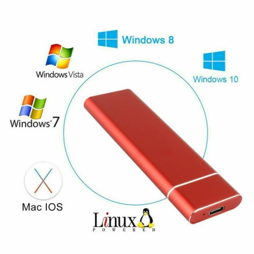 UPPERFECT Externe SSD-Festplatte - Canvio Basics - USB 3.0 - 1 TB M.2 Tragbare Desktop-SSD 2