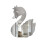 Acrylic Mirror Sticker Swan Home Wall Decor 1 Piece 1