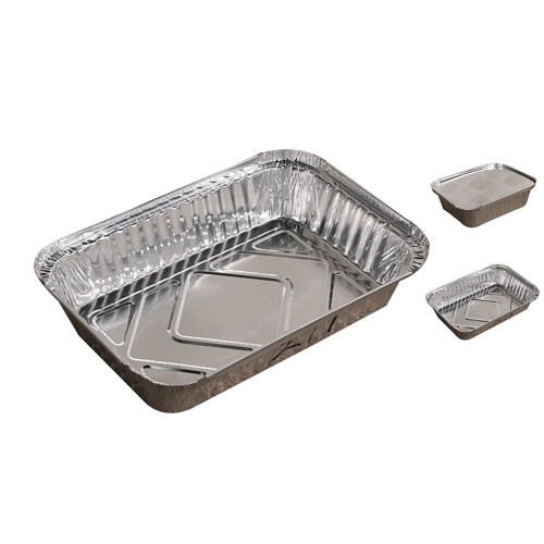 Aluminiumfolien-Dampfgarbehälter mit Deckel, 10 Stück 2